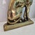 Metal Vintage Heavy Brass and Cast Iron Seated Hunting Dog Bookends / Doorstops - Pair For Sale - Image 7 of 12