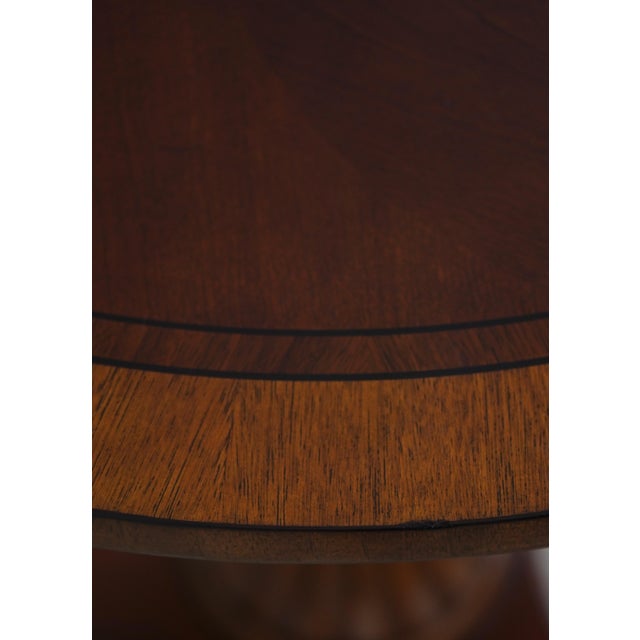 1990s Pair of Ethan Allen Townhouse Pedestal Tables For Sale - Image 5 of 15