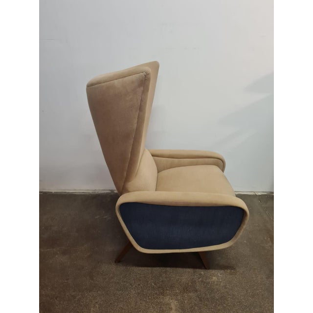 Wood Mid-Century Modern Ear Chair, Czechoslovakia, 1960s For Sale - Image 7 of 13