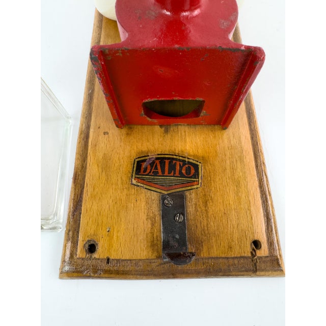 Vintage French Dalto Wall-Mounted Coffee Grinder, Peugeot Frères Mechanism, C. 1930–1950 For Sale - Image 13 of 15