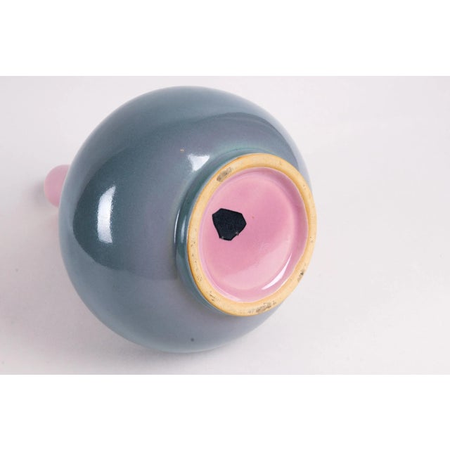 Blue Roseville Futura "The Bottle" Vase, American Art Pottery For Sale - Image 8 of 10