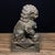 Metal Pair of Vintage Bronze Guardian Lion Statues on Decorative Bases For Sale - Image 7 of 9