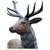 Metal Bronze Twelve-Point Stag Garden Sculpture For Sale - Image 7 of 18