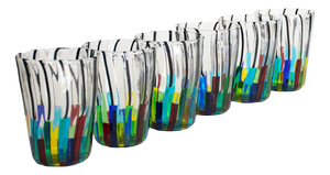 Murano Glasses by Mariana Iskra for Ribes Studio, Set of 6