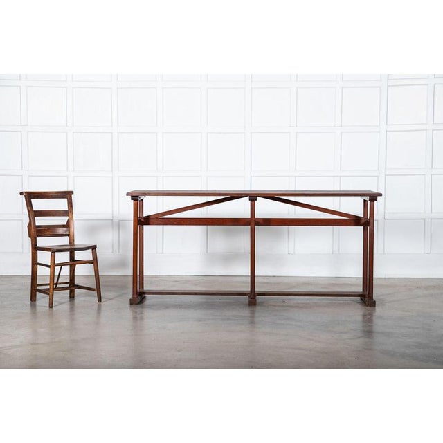 Circa 1890 19thC French Convent Pine Hall Console Table W 186cm x D 58cm x H 83cm weight 28Kg