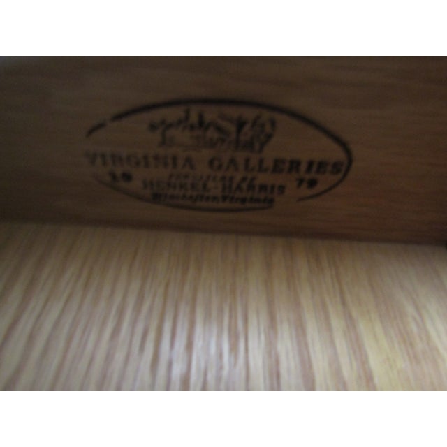 Brown Henkel Harris Solid Cherry China Cabinet For Sale - Image 8 of 10