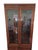 Wood 1980s Ethan Allen Canova Campaign Hutch Curio China Cabinet Display Shelf For Sale - Image 7 of 17
