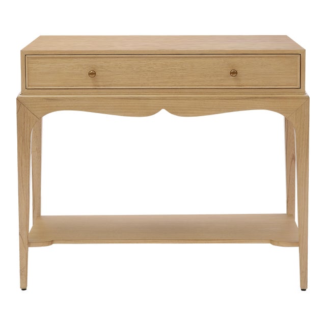 Bunny Williams Home Isabella Oak Side Table For Sale