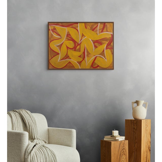 Abstract Contemporary Abstract Oil on Canvas "22av5p-2022" by Alain Clément For Sale - Image 3 of 4