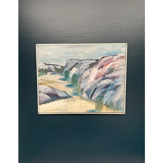 K. Svanvik, Valleys, 1950s, Oil Painting on Canvas, Framed For Sale - Image 8 of 13