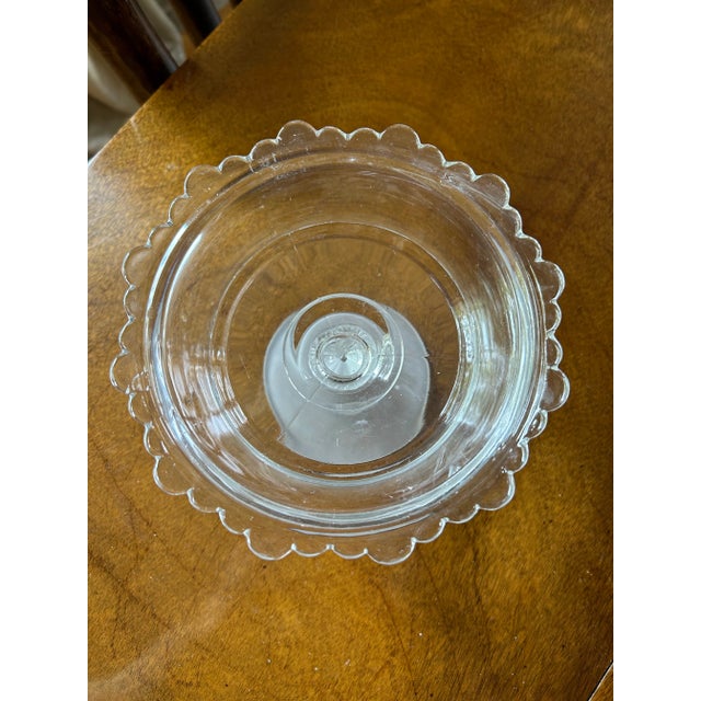 1880s McKee & Bros 3-Faces Compote For Sale - Image 4 of 4