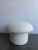Contemporary Modern White Boucle Shroom Ottoman For Sale - Image 3 of 6