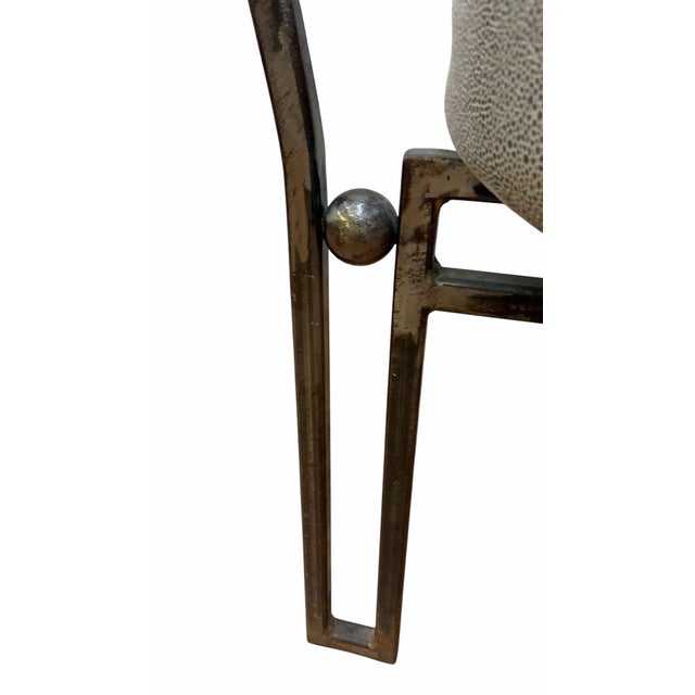 Mid 20th Century Vintage Modernist Accent Chair Newly Reupholstered For Sale - Image 5 of 8
