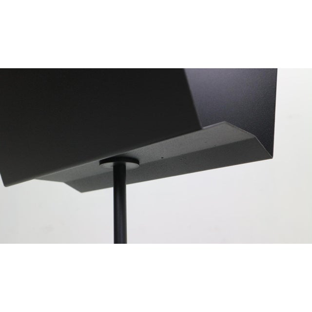 Minimalistic Black Metal Magazinine Rack by Porada Arredi, Italy, 1980s For Sale - Image 17 of 18