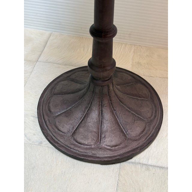 Metal Restoration Hardware Chrysanthemum Brasserie Table For Sale - Image 7 of 12
