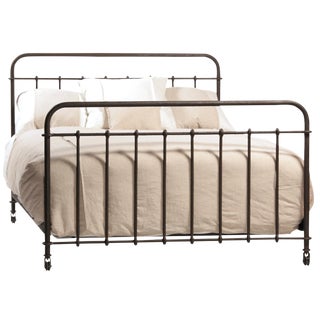 Classic Iron Eastern King Size Bed For Sale