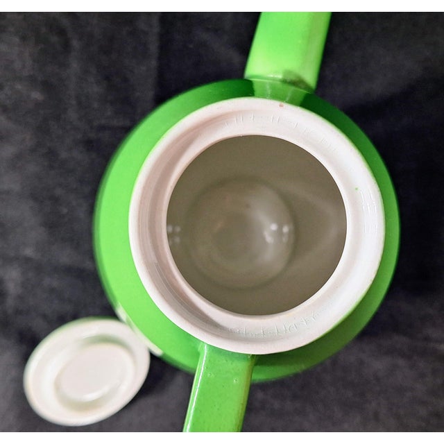 Vintage Green Laveno Italian Tea Set, Società Ceramica Italiana, Mid Century For Sale - Image 9 of 13