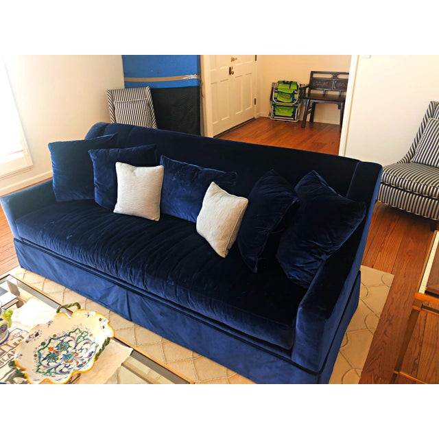 Pearson Silk Velvet Sofa | Chairish