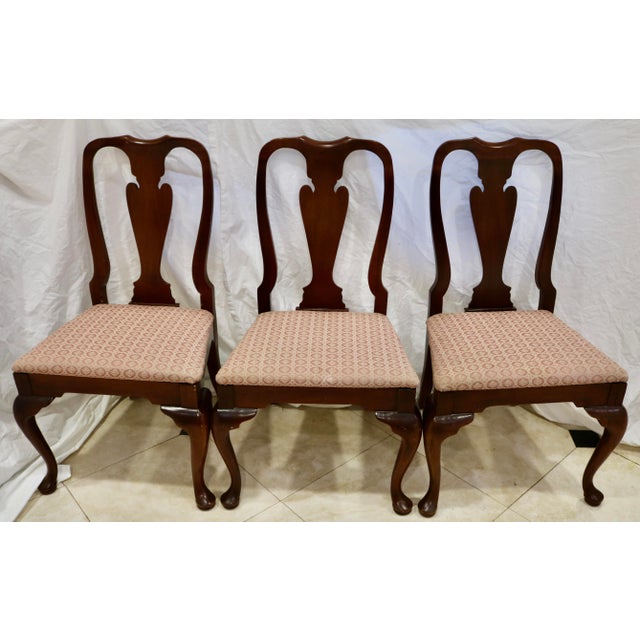 Hickory Chair Furniture Co Mahogany Queen Anne Dining Chairs - Set of 6