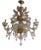 Italian Style Murano Glass Transparent Chandelier by Simoeng For Sale