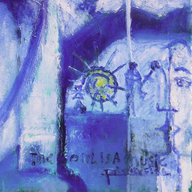 Signed lower left, 'J.da Silveira' for Jose Da Silveira (French-American, born 1965), titled, 'The Soul is Music' and...