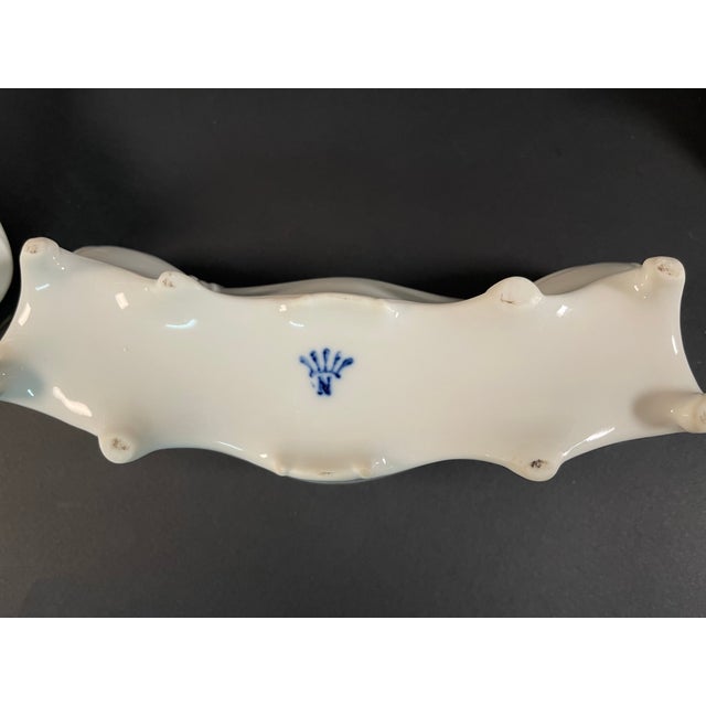 1930s Italian Porcelain Centerpiece from Capodimonte, 1930s, Set of 4 For Sale - Image 5 of 9