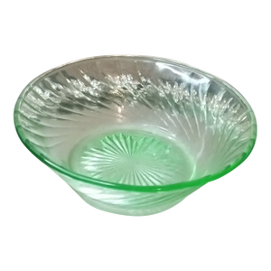Gorgeous Glow Uranium Glass Trinket Bowl