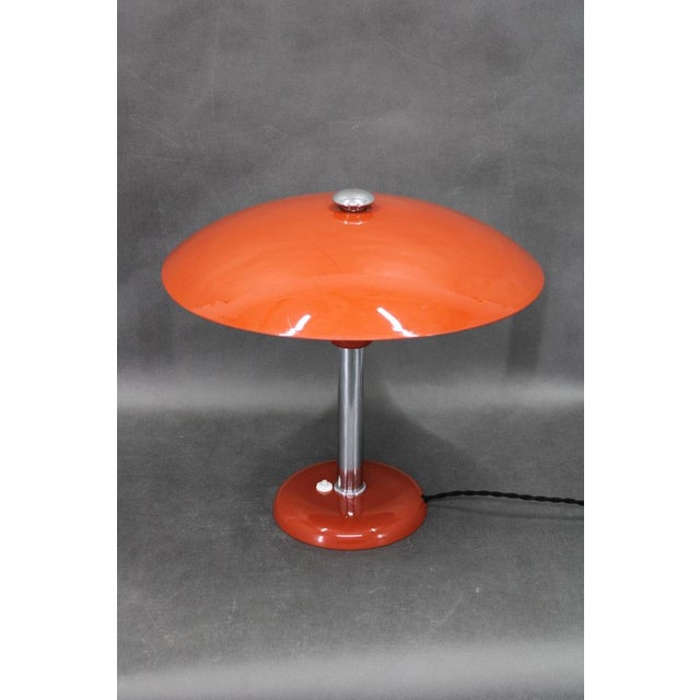 Exceptional and rare bauhaus table lamp designed by max schumacher and produced by metallwerk werner schröder (msw),...