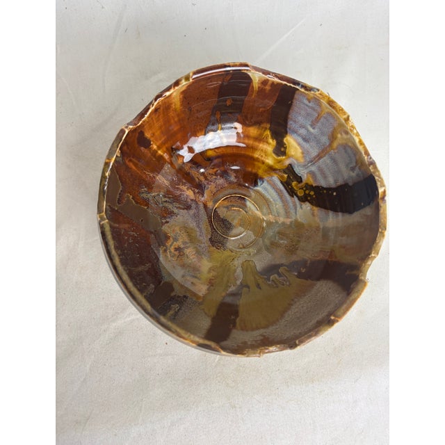 Organic Pottery Bowl by Flynn Sochon W/ Deckled Rim For Sale In Chicago - Image 6 of 8