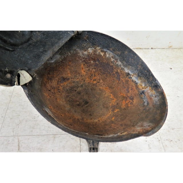 Antique French Cast Iron Coal Hod For Sale - Image 4 of 8