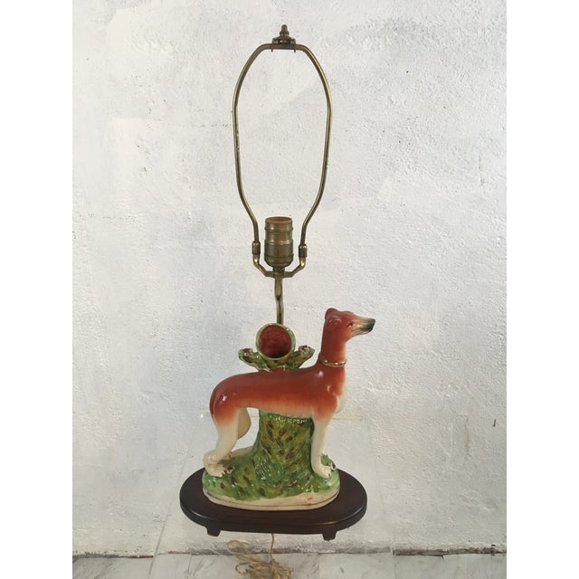 Traditional Antique Staffordshire Lamp For Sale - Image 3 of 7