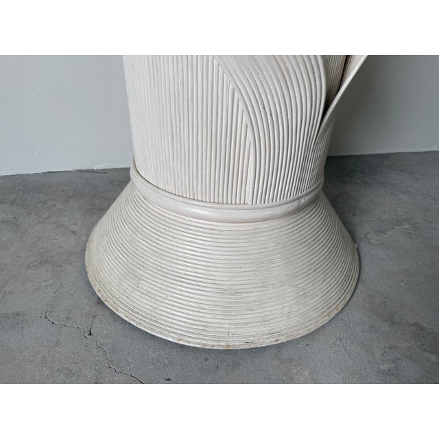 1980's Gabriella Crespi Style - Rattan Dining Table Base For Sale - Image 11 of 13