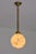 Art Deco Pendant in Brass and Marbled Glass, De La Mar Theatre, 1940s For Sale - Image 6 of 9