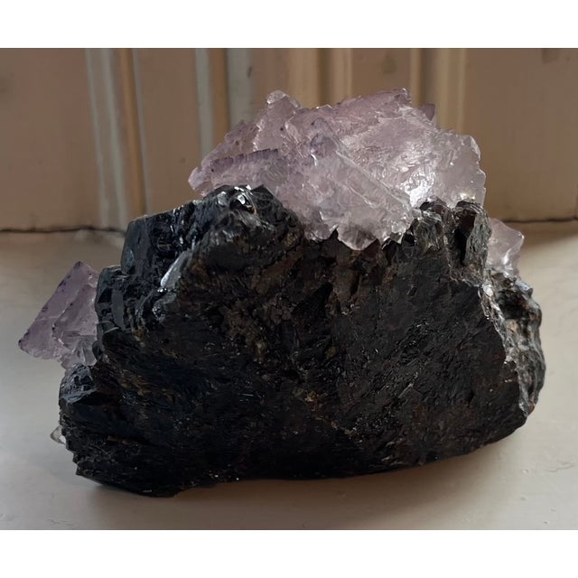 Old Fluorite Mineral Rock Specimen For Sale - Image 15 of 15
