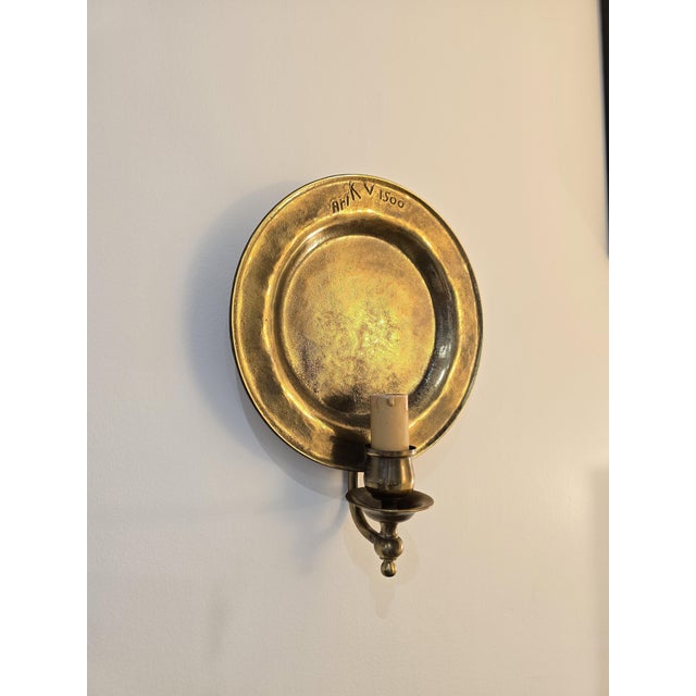Vintage Bronze Wall Lights from Ari KV 1500, 1920s, Set of 2 For Sale - Image 6 of 12