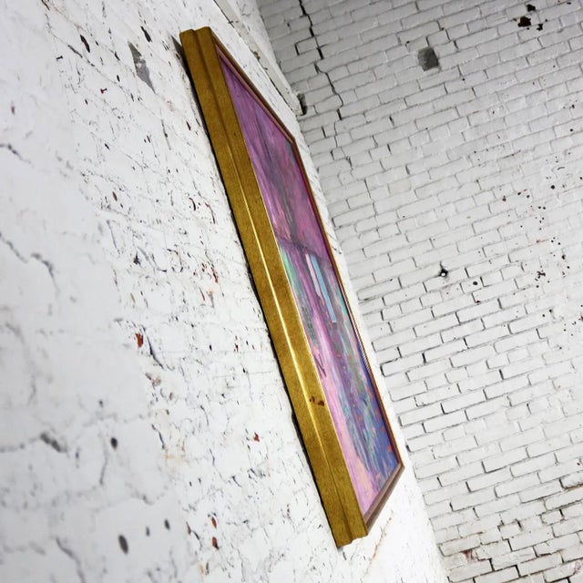 Lizz Mixed Media Acrylic and Collage on Canvas by Ronald Frederick Dockter For Sale - Image 6 of 13