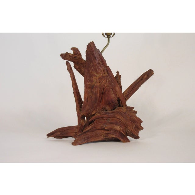 1960s Drift Wood Lamp With Final For Sale - Image 4 of 9