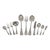 New 1990s Sheffield Finest Rattail Pattern Flatware Set for 12- 66 Pieces For Sale