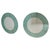 Italian Green Glass Wall Mirrors in the style of Fontana Arte, Set of 2 For Sale - Image 9 of 9