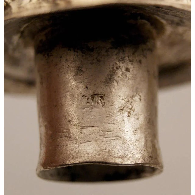 Biedermeier Silver Candleholders by Albert Kattner, Vienna, 1857, Set of 2 For Sale - Image 10 of 11