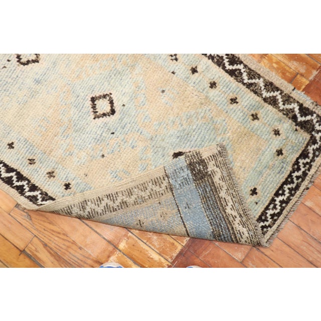 Beige Rare Long Narrow Antique Oushak Runner, 2'3'' X 22'10'' For Sale - Image 8 of 10