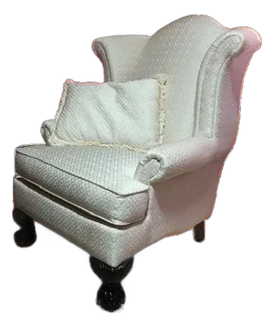 1970s James Scott Custom Hand Made Old Hickory Tannery Style Wingback Chair