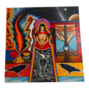 Raven Redfox Original Painting (2015) - Contemporary Native Style - Runninghorse Estate