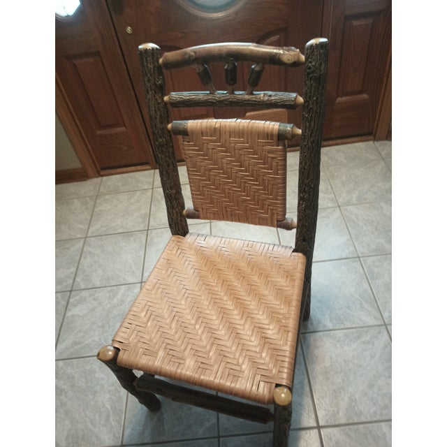 Old Hickory Furniture Company Old Hickory Chair Co. Sapling Dining Chairs Set of 8 For Sale - Image 4 of 9