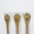 Late 20th Century Vintage Carved Elephant Animal Wood Condiment or Sugar Spoons- Set of 3 For Sale - Image 5 of 7