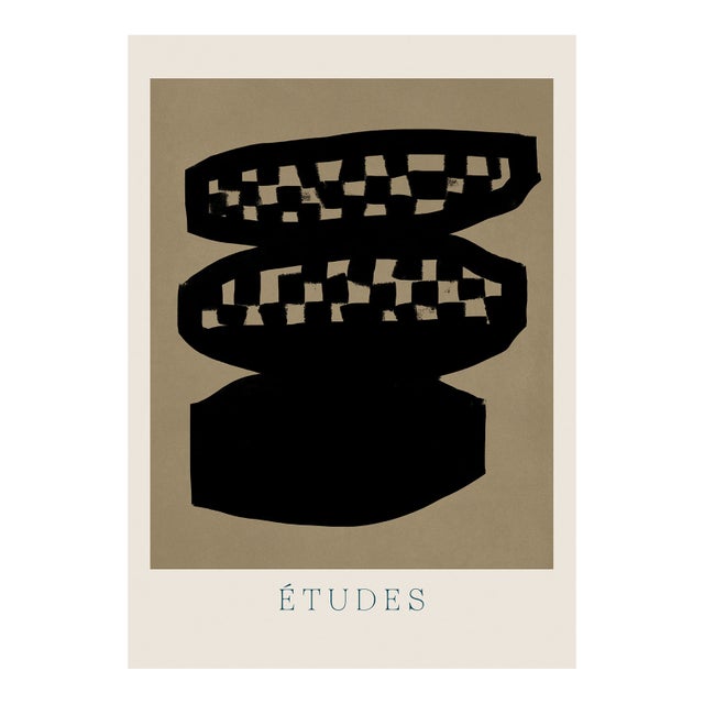 Contemporary Abstract Black Giclee Print For Sale