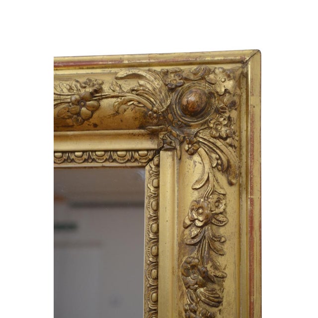 19th Century Gilded Wall Mirror For Sale - Image 5 of 14
