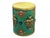 Asian Teal Turquoise Green Tibetan Drum Style Lotus Jewel Graphic Table Stool For Sale - Image 3 of 11
