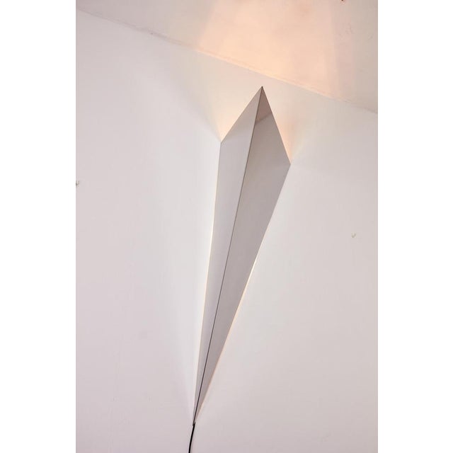 Large Chrome Wall Lamp, 1970s For Sale - Image 6 of 15