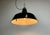 Industrial Black Enamel Factory Ceiling Lamp with Cast Iron Top, 1950s For Sale - Image 14 of 16